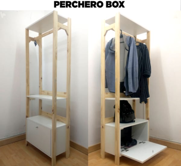 Organizador con perchero